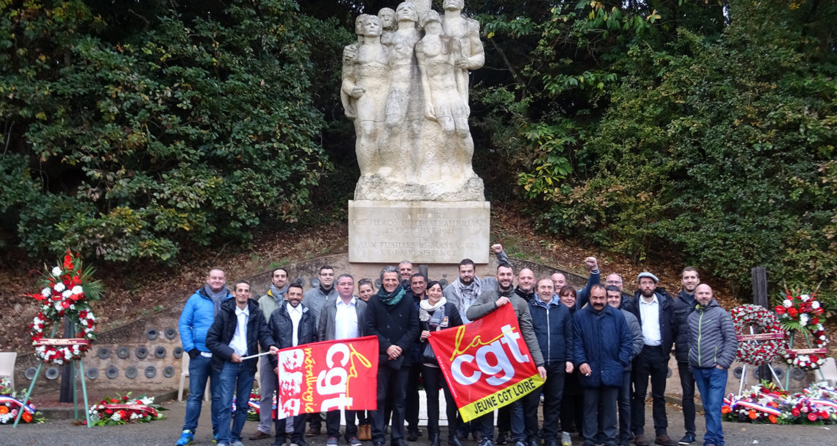 Les jeunes cégétistes ont répondu « présent » pour les 75 ans des martyrs de Châteaubriant