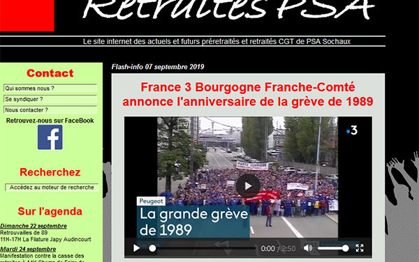 PSA  : grève de 1989 et 30ème anniversaire