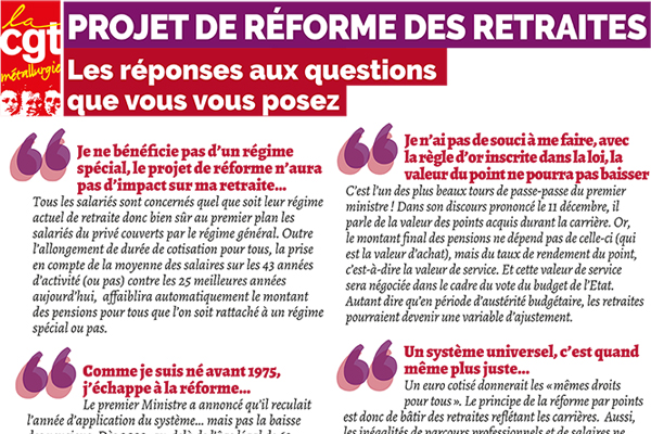 Tract & AFFICHES | questions-réponses sur le projet de réforme des ...