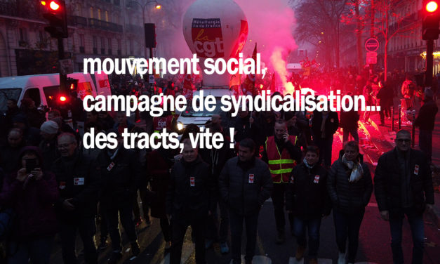 Mouvement social, campagne de syndicalisation