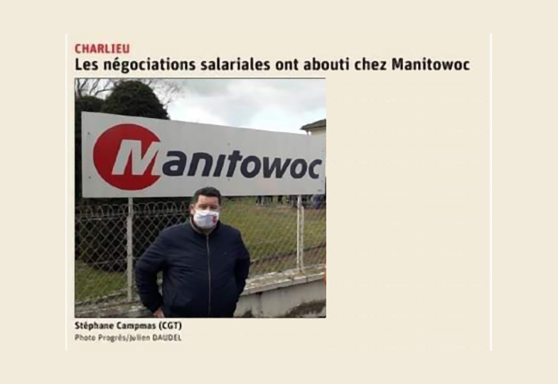 CGT Potain Manitowoc (construction de grues) : un mouvement de grève, puis signature accord NAO 2022