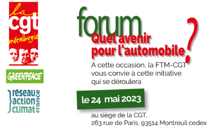 Bulletin de Participation Forum automobile : Droit à la mobilité durable pour tous