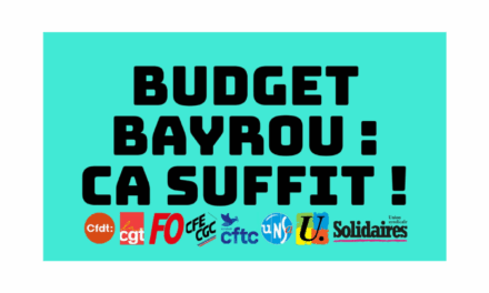 Budget : les sacrifices pour le monde du travail ça suffit !