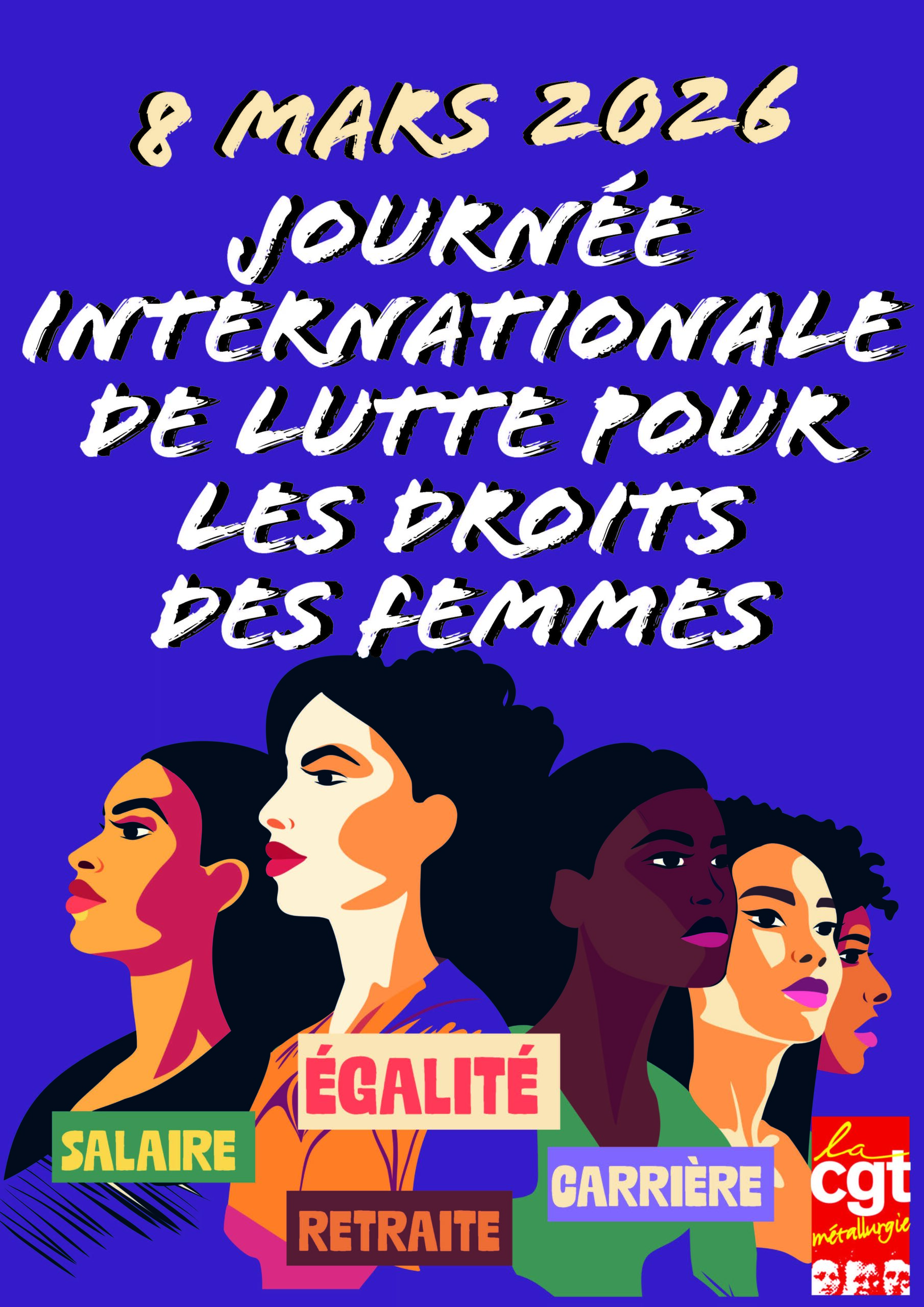 8 mars 2026 - Journée internationale de lutte pour les droits des femmes