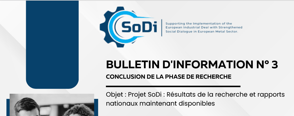 SoDi : BULLETIN D&rsquo;INFORMATION N° 3