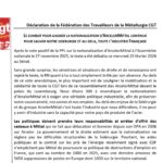 Le combat pour gagner la nationalisation d&rsquo;ArcelorMittal continue