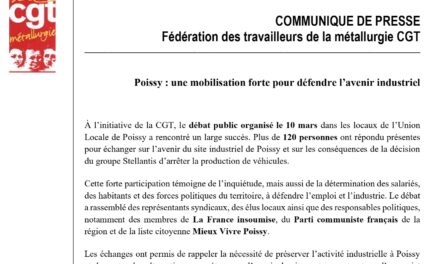 Poissy : une mobilisation forte pour défendre l’avenir industriel