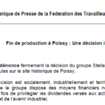 Fin de production à Poissy : Une décision inacceptable !