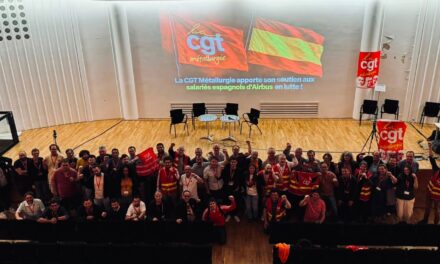 La CGT métallurgie apporte tout son soutien aux salariés espagnols d’Airbus en lutte !