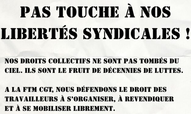 L&rsquo;EXTREME DROITE CIBLE LE SYNDICALISME ET LES SYNDICALISTES